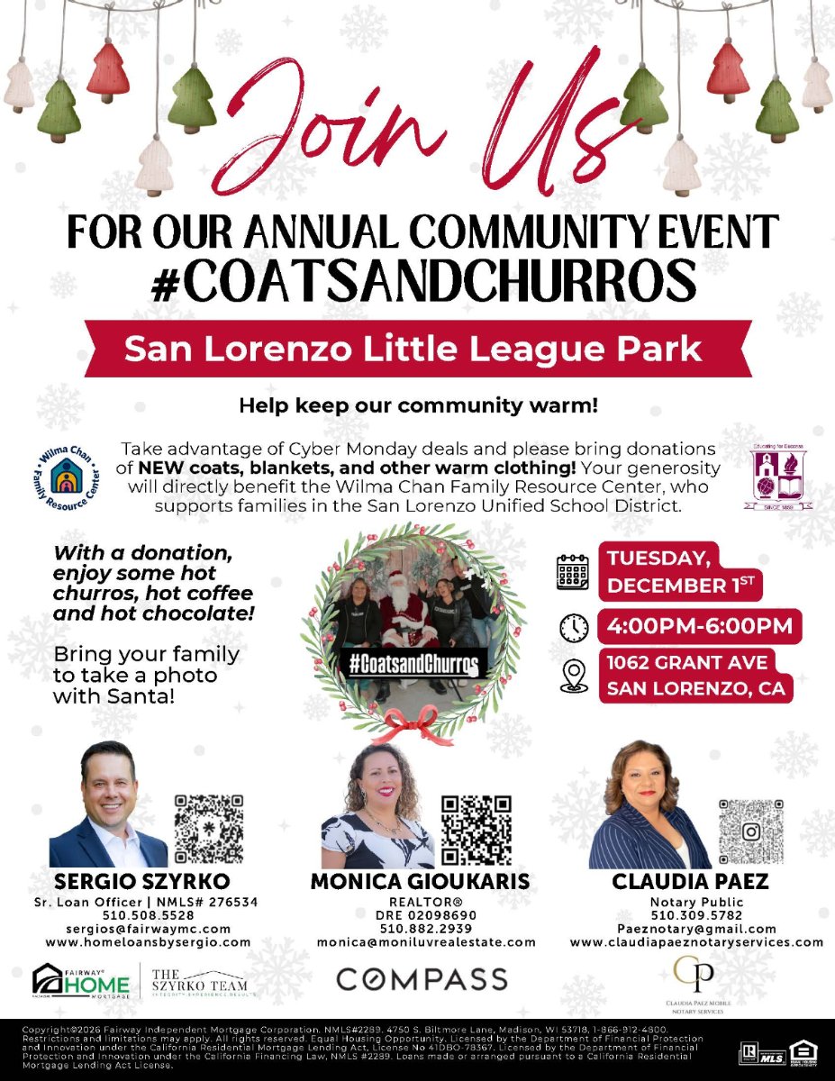 Coats and Churros Flyer